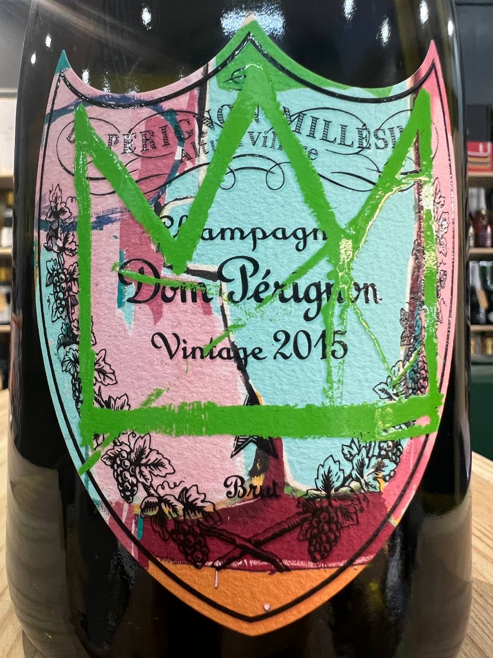 Tribute to Jean-Michel Basquiat Dom Pérignon Vintage 2015 Collection Green Design