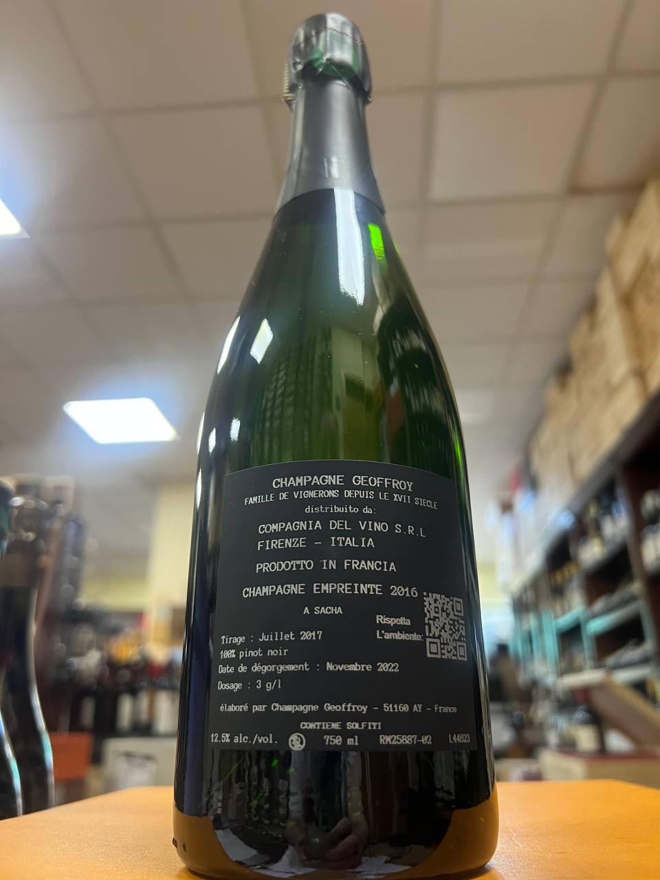 Champagne Blanc De Noirs Empreinte 2016 Geoffroy