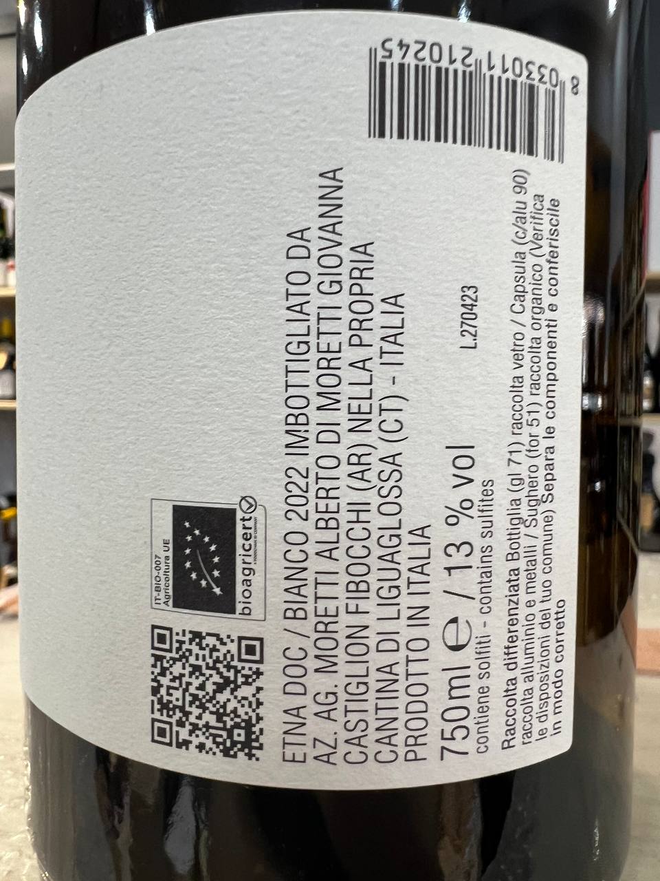 Animalucente 2022 Etna Bianco DOC Animaetnea