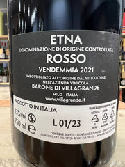 Etna Rosso 2021 DOC Barone di Villagrande