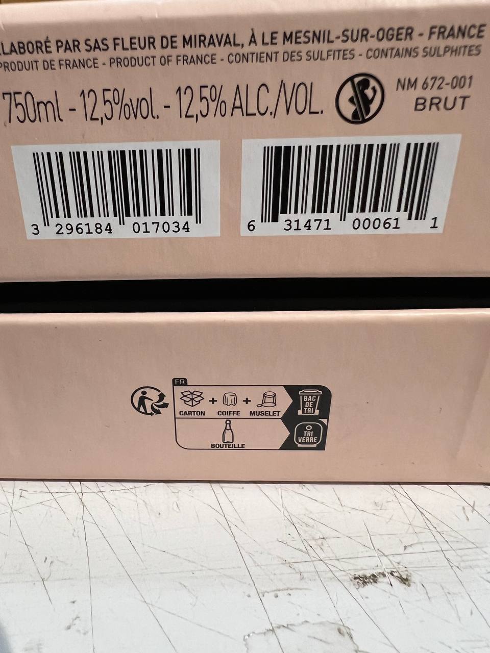 Champagne Rosé Fleur De Miraval ER3