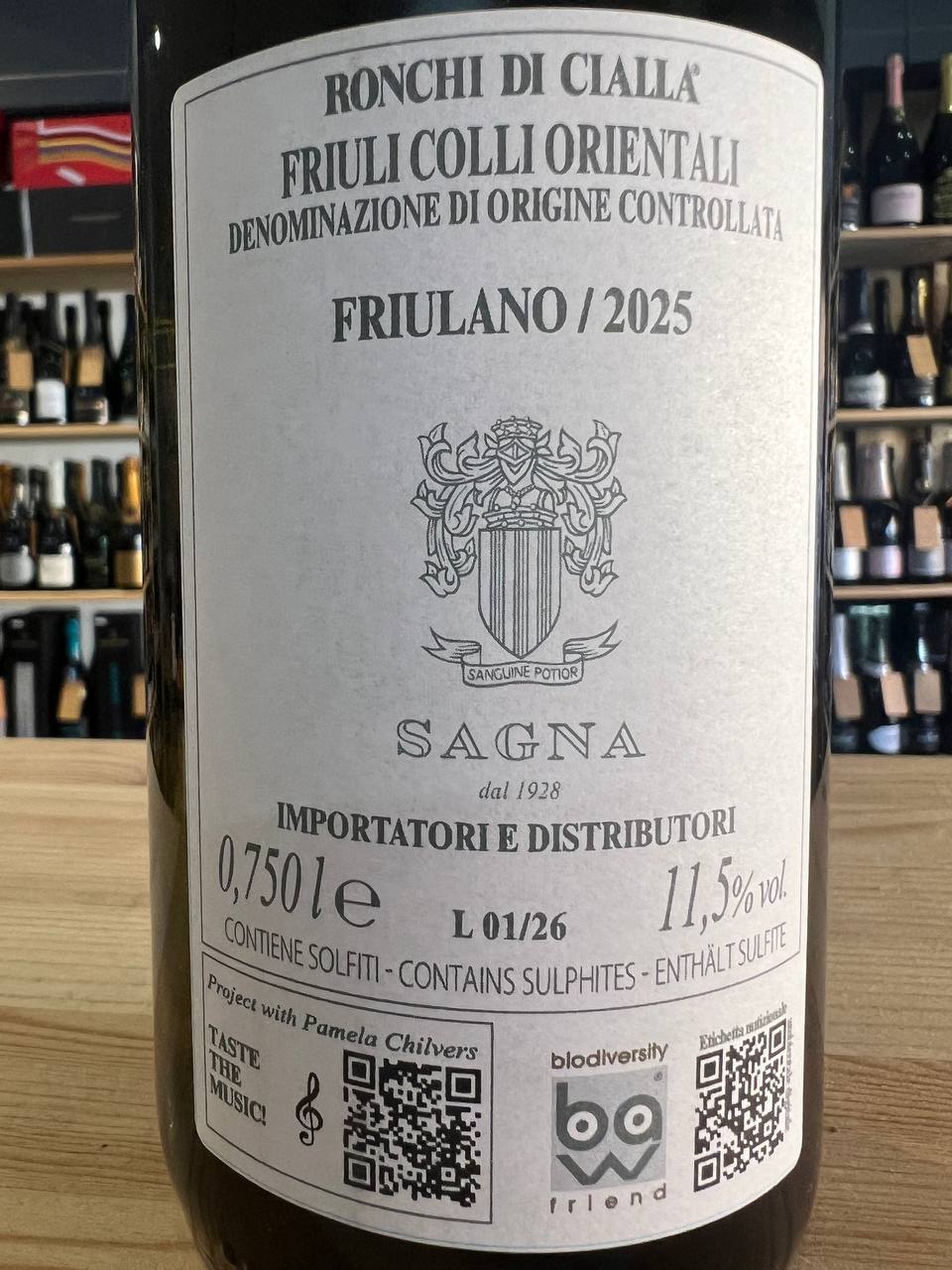 Ronchi di Cialla Friulano 2025 Friuli Colli Orientali DOC