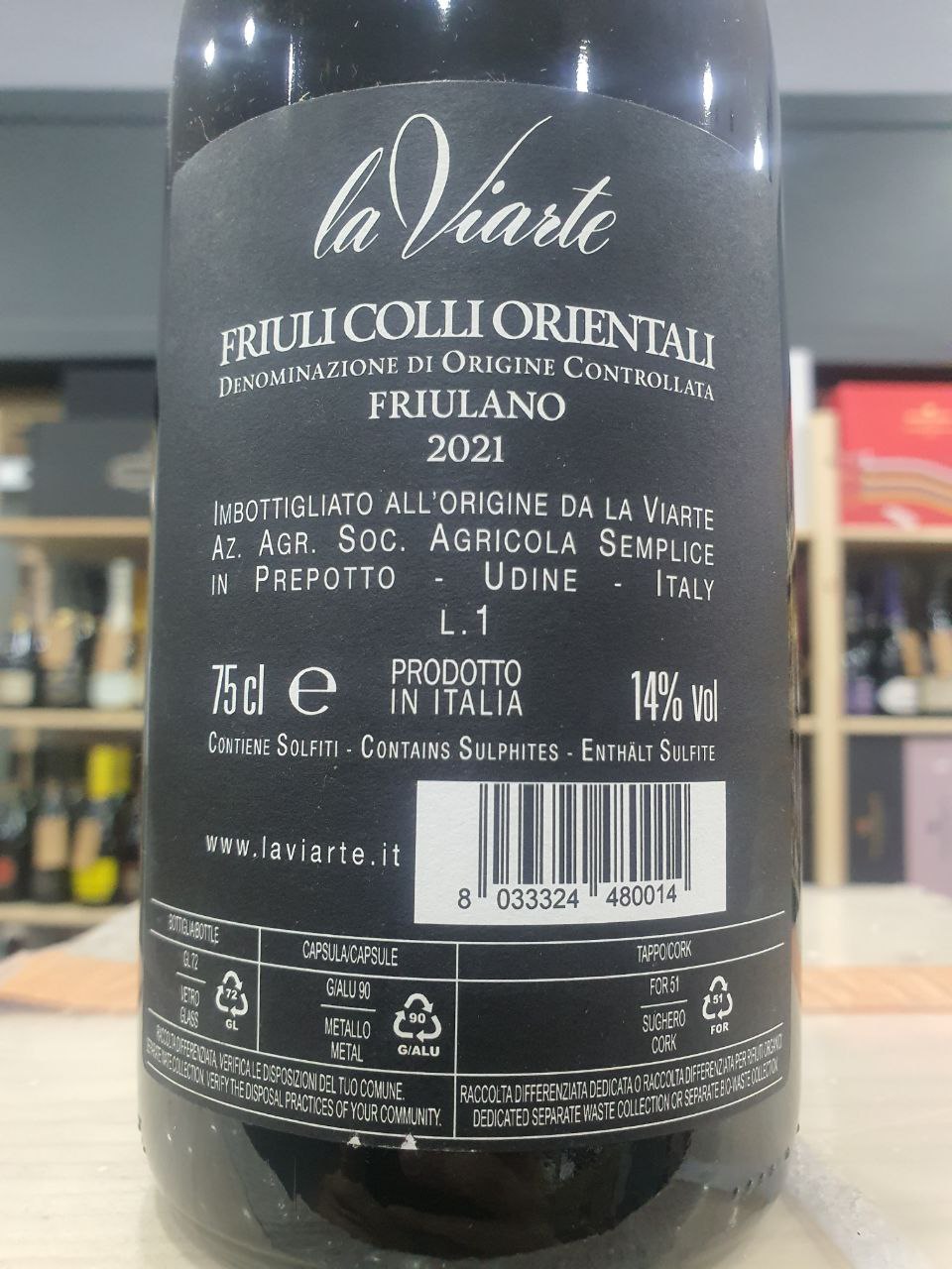 Friulano 2021 La Viarte- Friuli Colli Orientali DOC