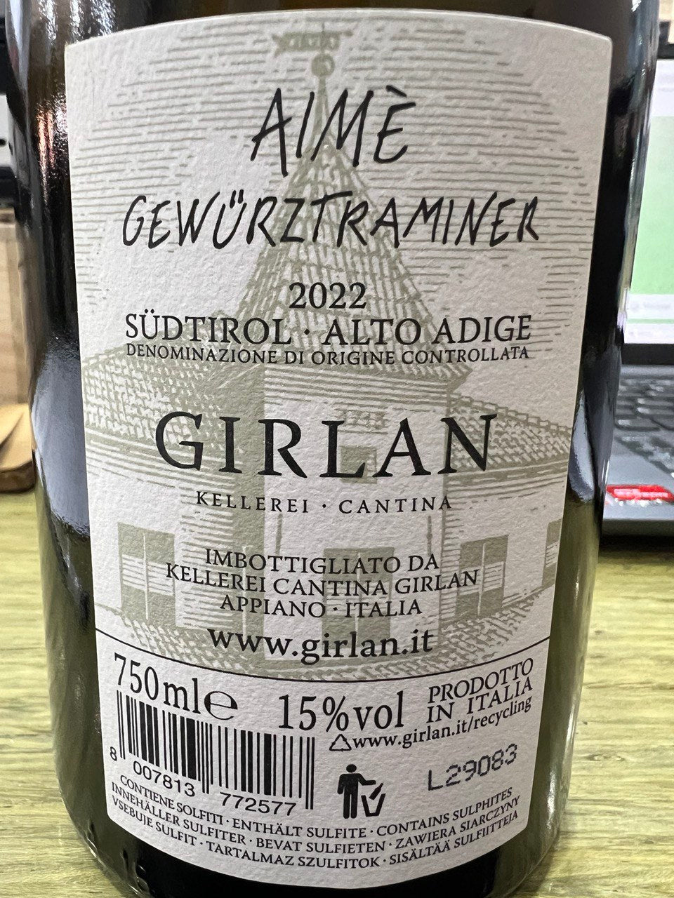 Girlan Gewürztraminer Aimé 2022
