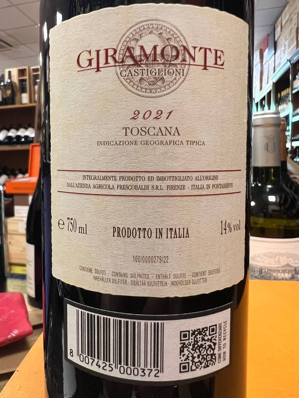 Giramonte 2021 Frescobaldi - Tenuta Castiglioni