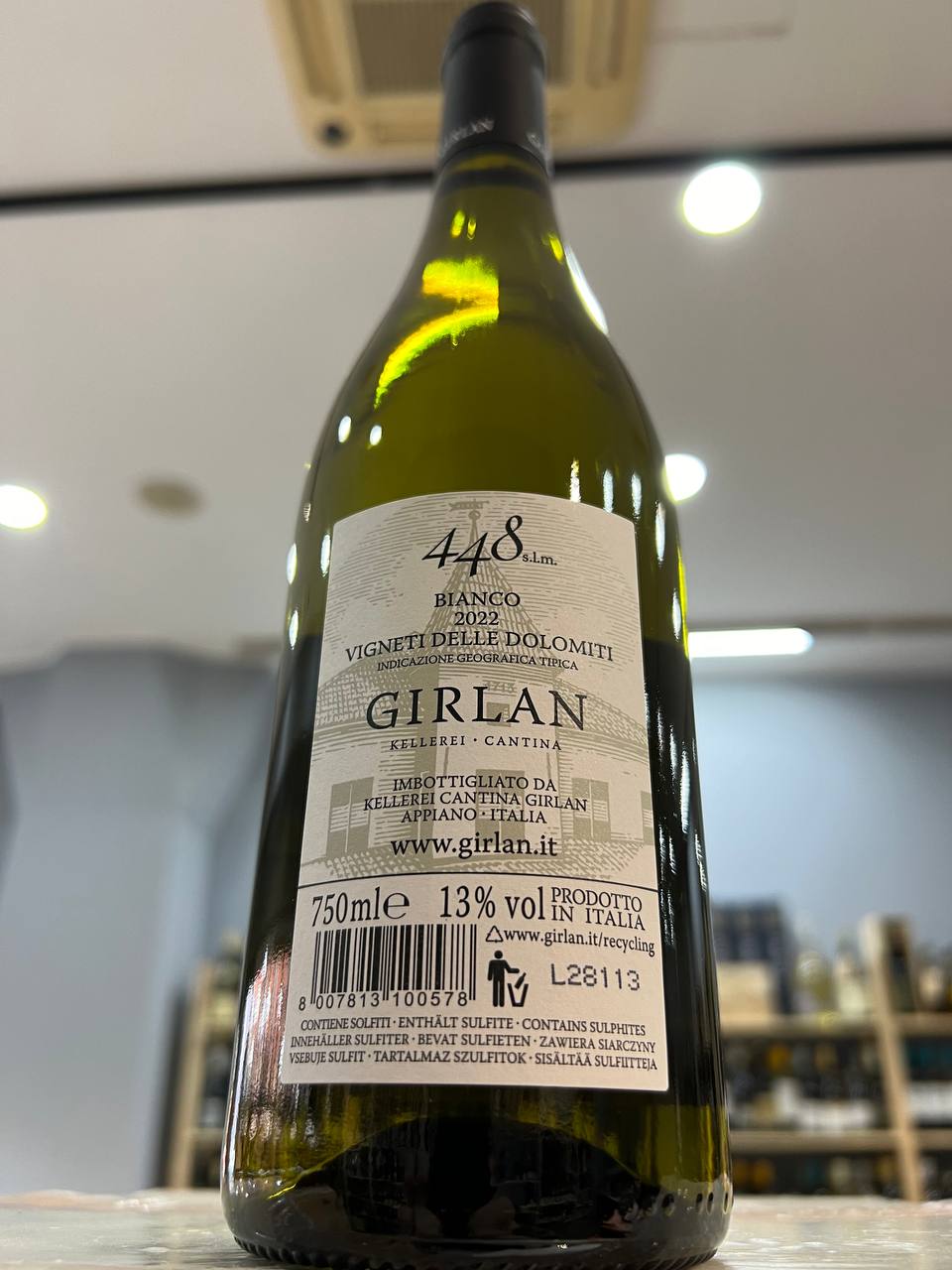 Girlan 448 s.l.m. Bianco 2022 - Vigneti Delle Dolomiti IGT