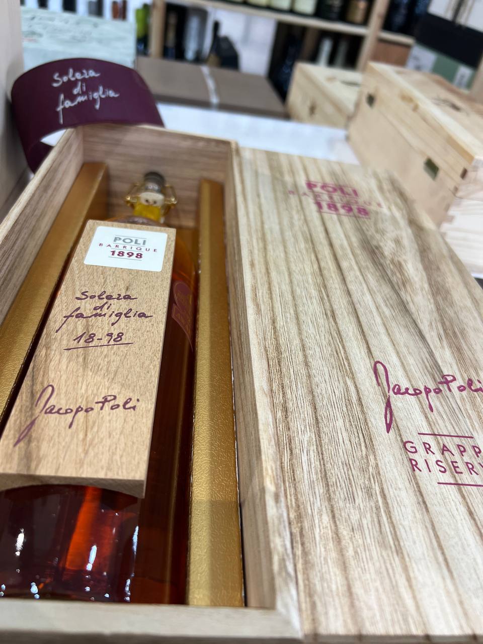 Barrique Solera di Famiglia Grappa Jacopo Poli Con Astuccio