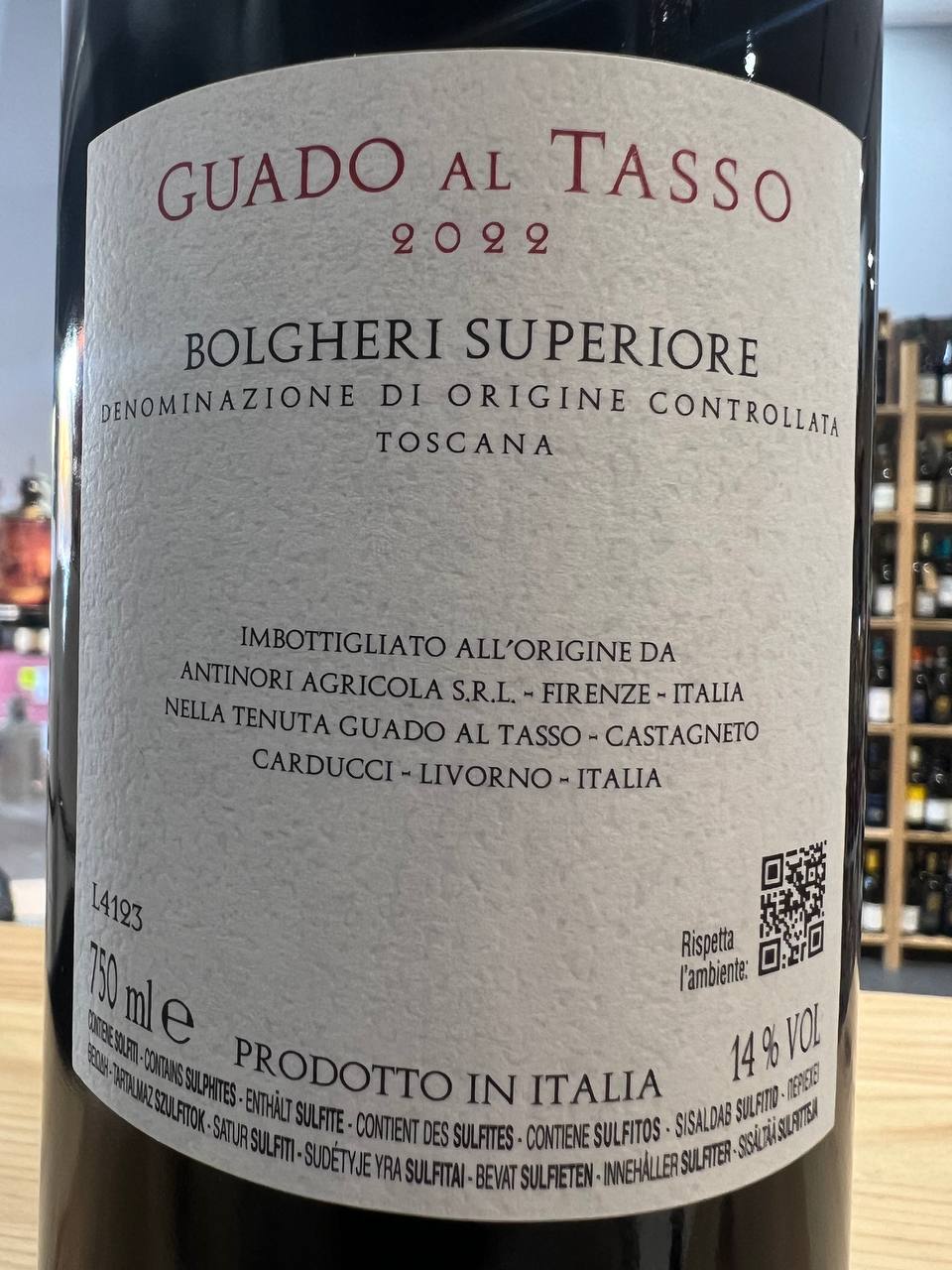 Guado al Tasso 2022 Bolgheri Superiore