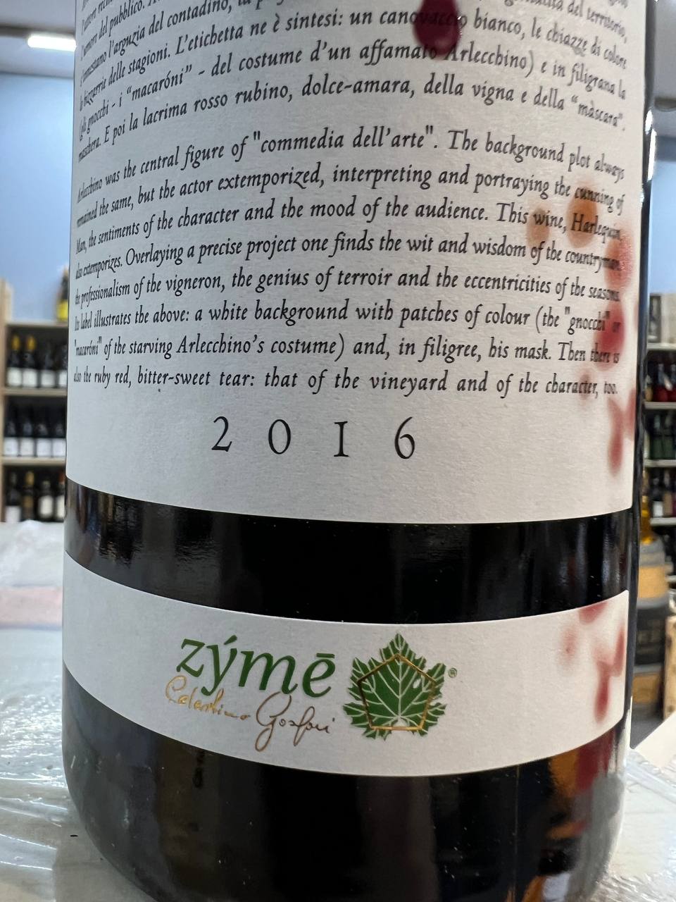 Harlequin 2016 Zýmè Veneto Rosso IGP