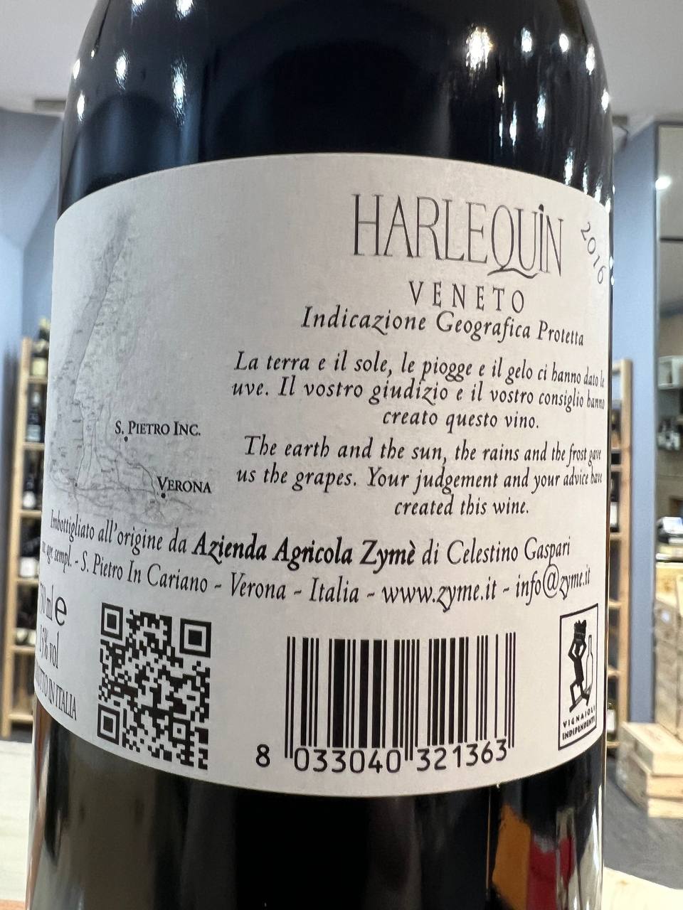 Harlequin 2016 Zýmè Veneto Rosso IGP