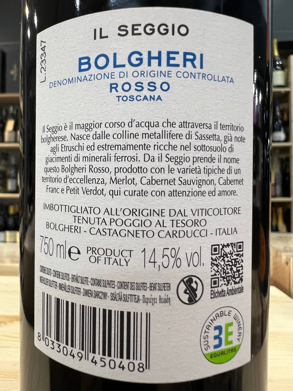 Il Seggio 2021 Poggio al Tesoro - Bolgheri Rosso DOC