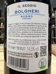 Il Seggio 2021 Poggio al Tesoro - Bolgheri Rosso DOC