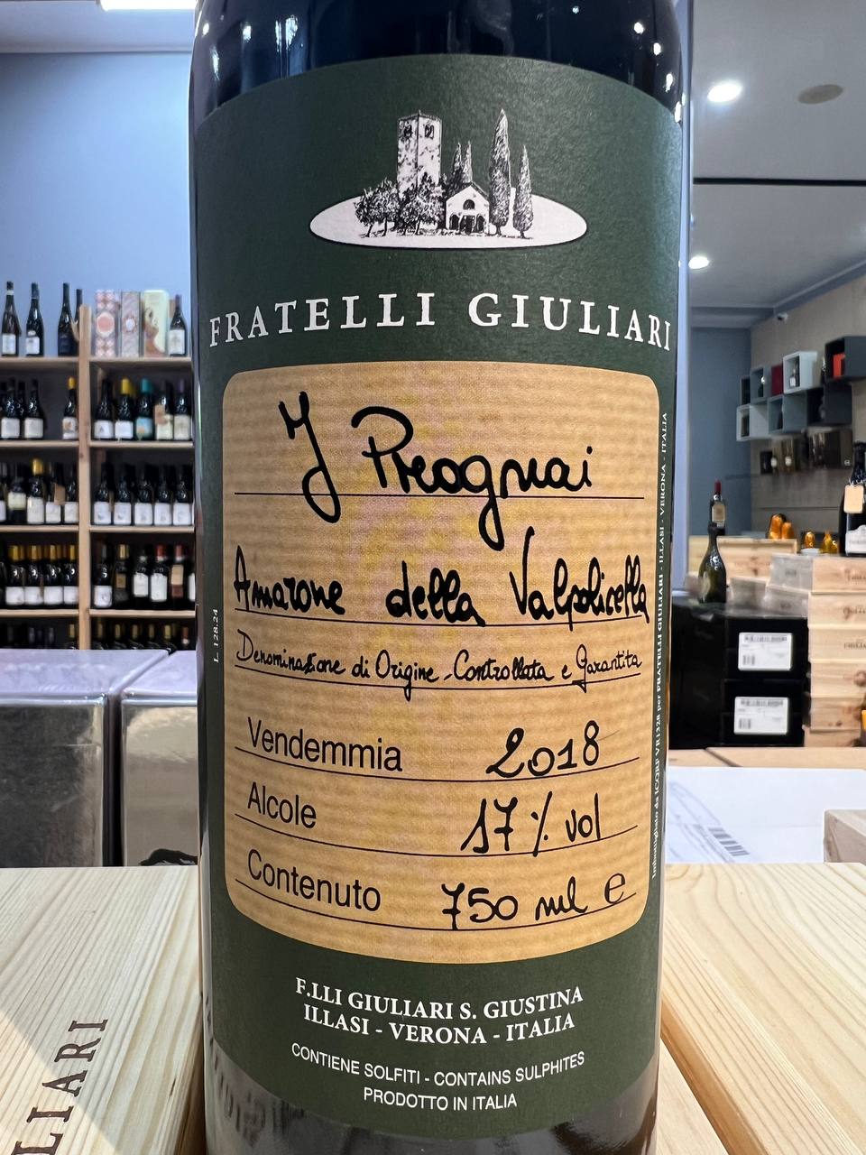Amarone della Valpolicella I Prognai 2018