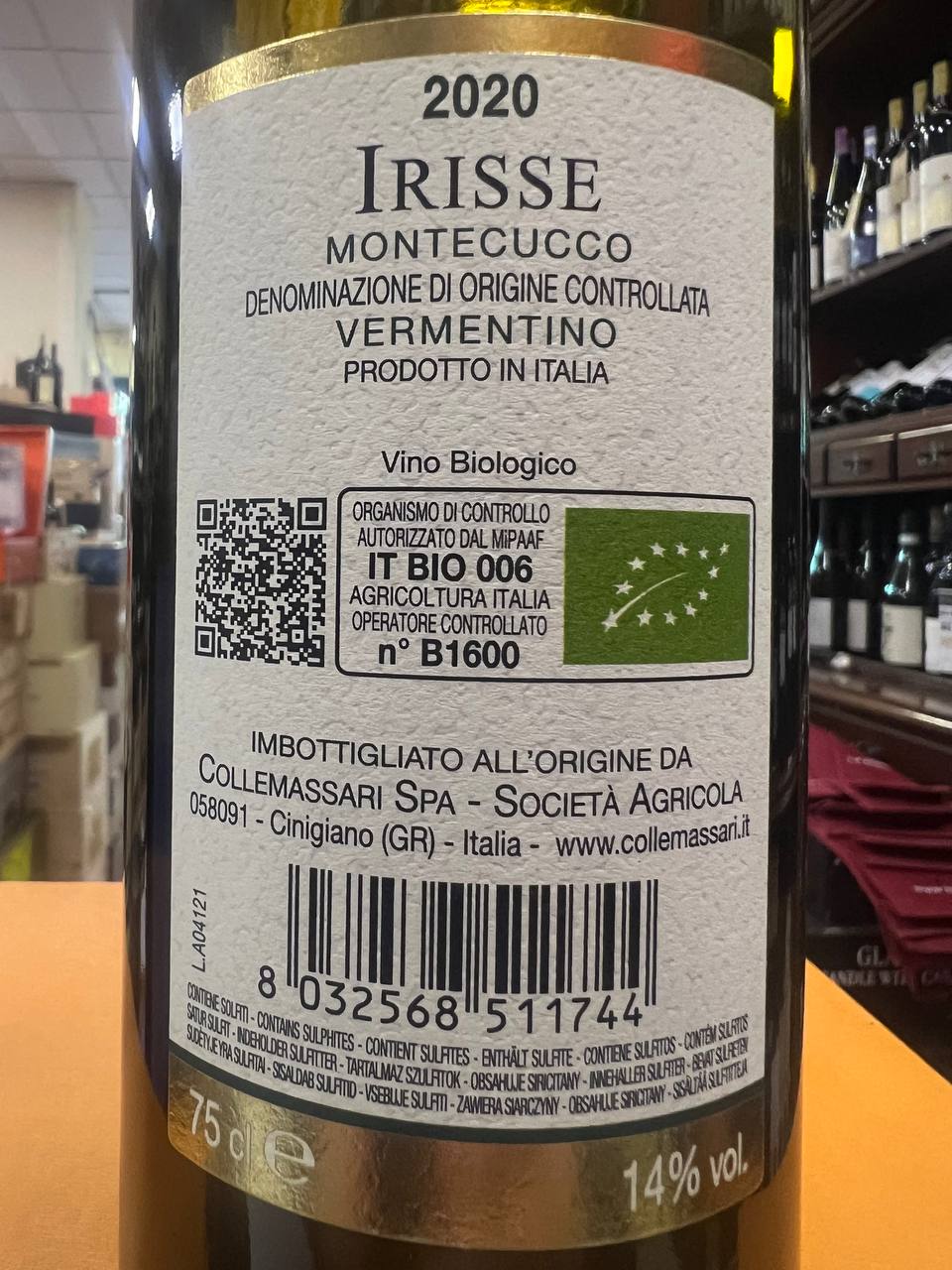 Irisse 2020 Vermentino Castello ColleMassari