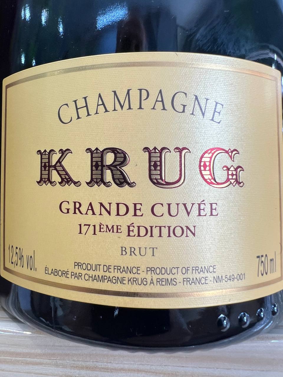 Champagne Krug Brut Grande Cuvée 171° Edizione