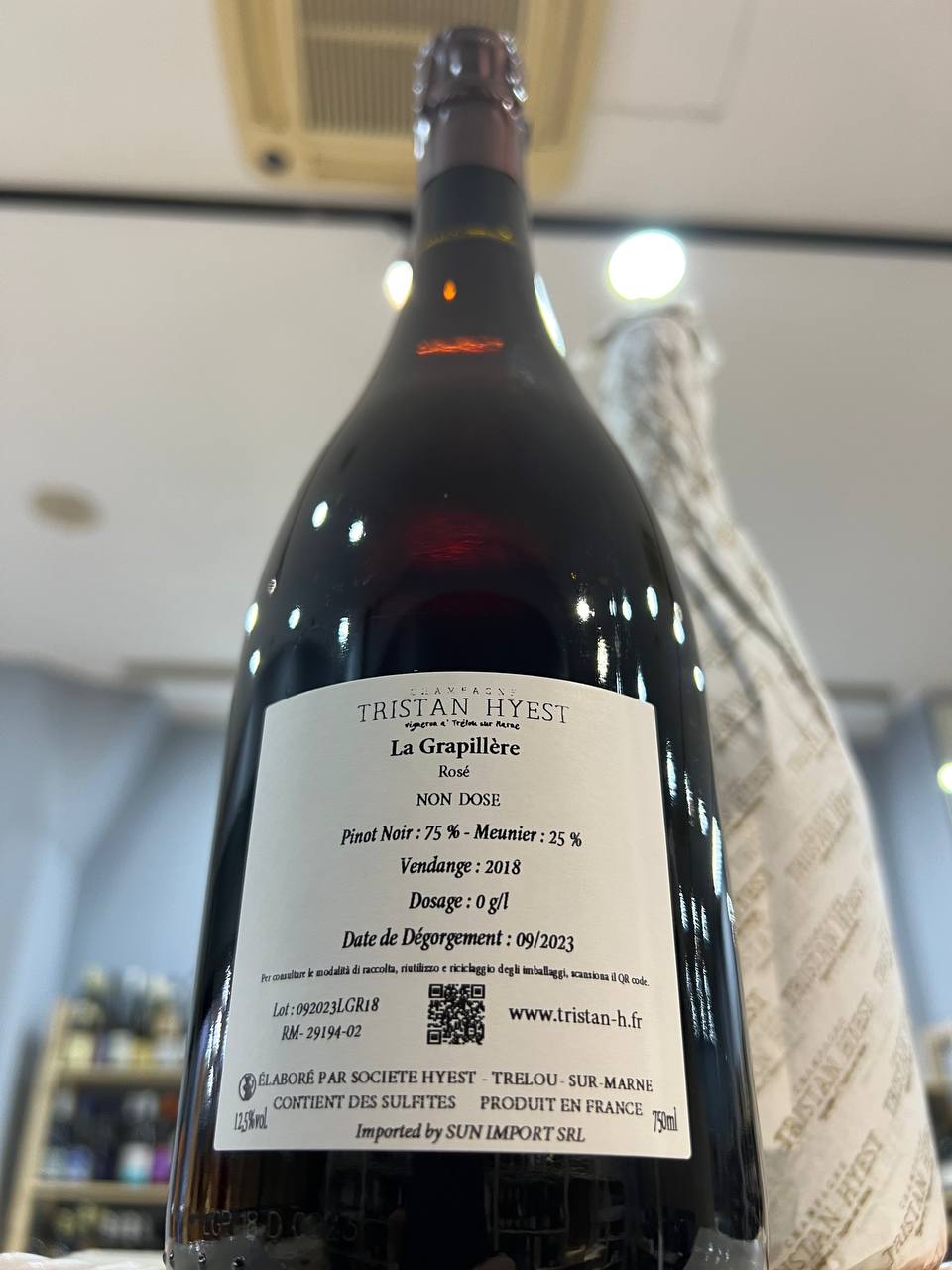 Rosé La Grapillere Champagne Tristan Hyest Pas Dose