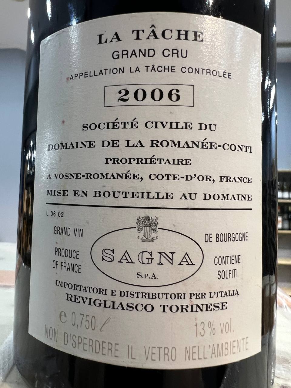 La Tâche Grand Cru 2006
