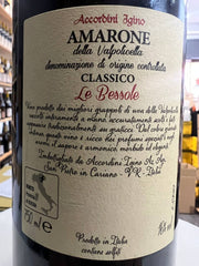Amarone Della Valpolicella Classico Le Bessole 2001