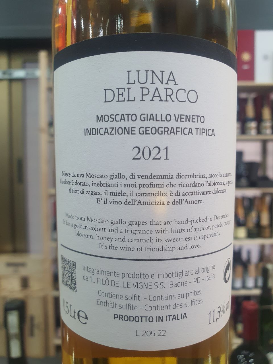 Luna Nel Parco 2021 Passito Il Filo Delle Vigne