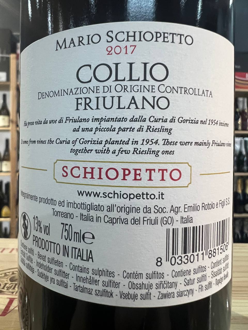 "M" Mario Schioppetto Collio DOC 2017
