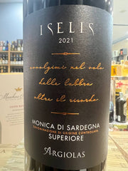 Monica di Sardegna DOC Superiore 2021 Iselis Argiolas