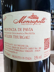 Müller-Thurgau Monsupello - Provincia di Pavia IGP