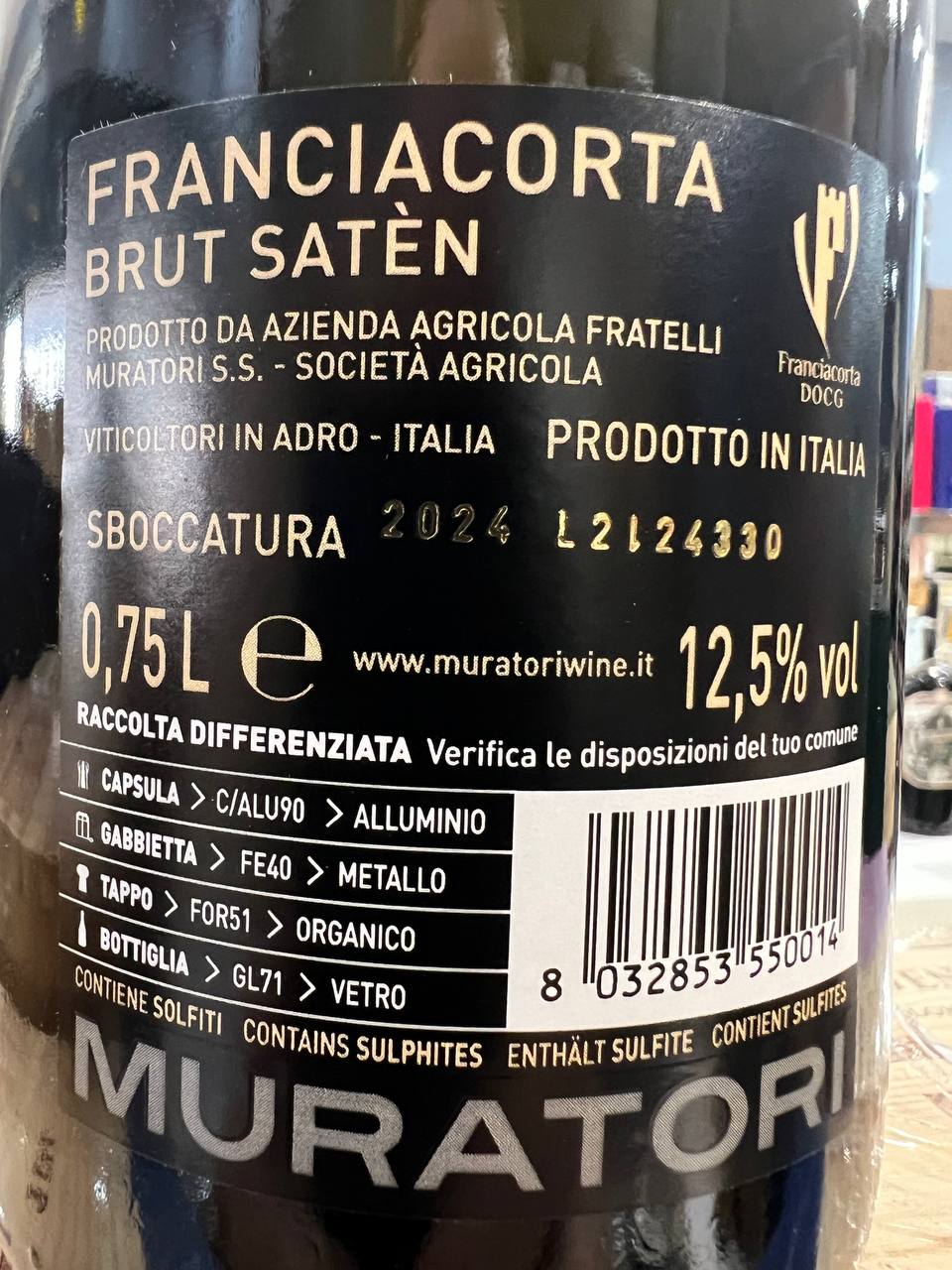 Satèn Muratori Franciacorta Brut