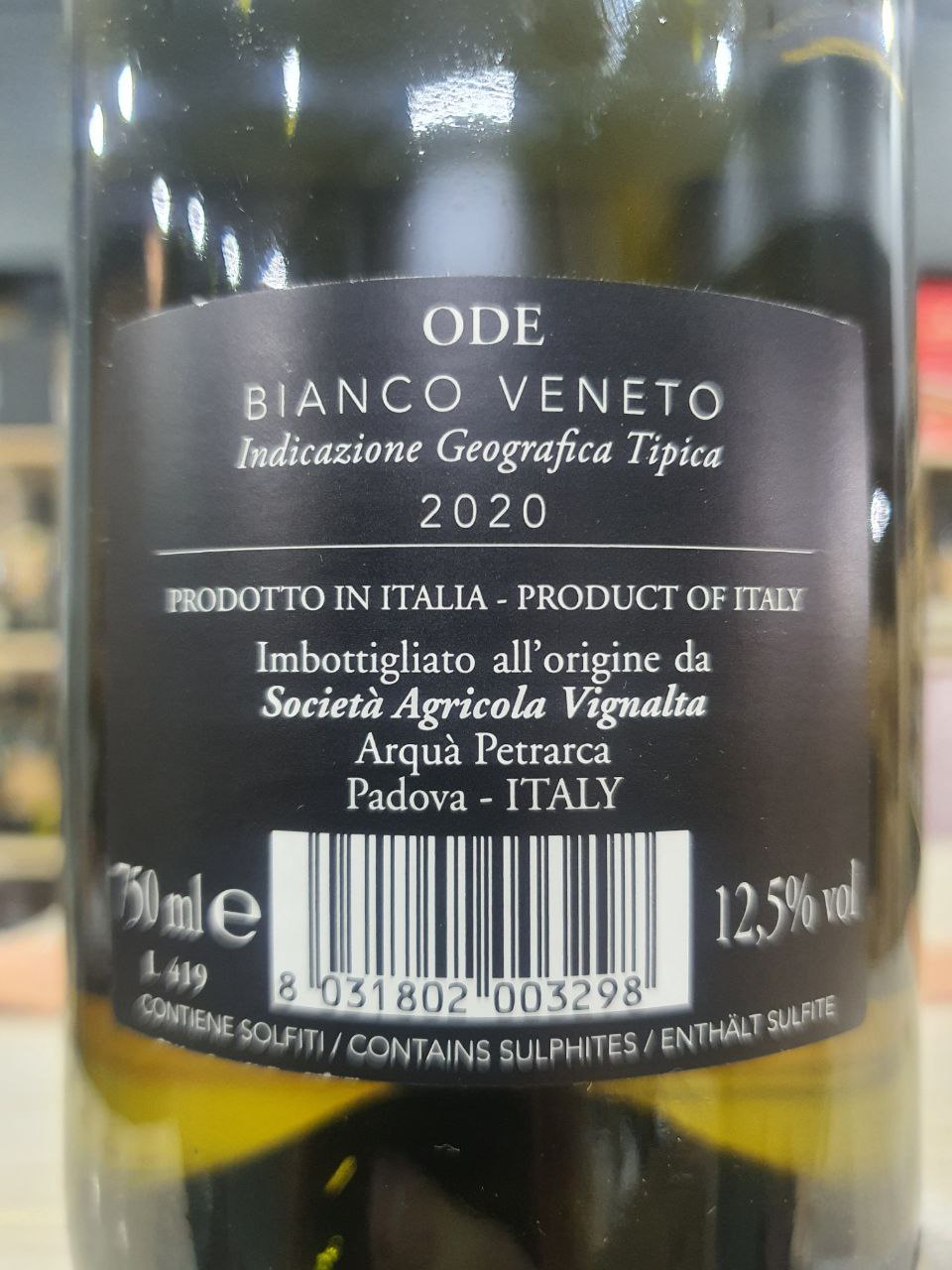 Ode Bianco 2020 Vignalta