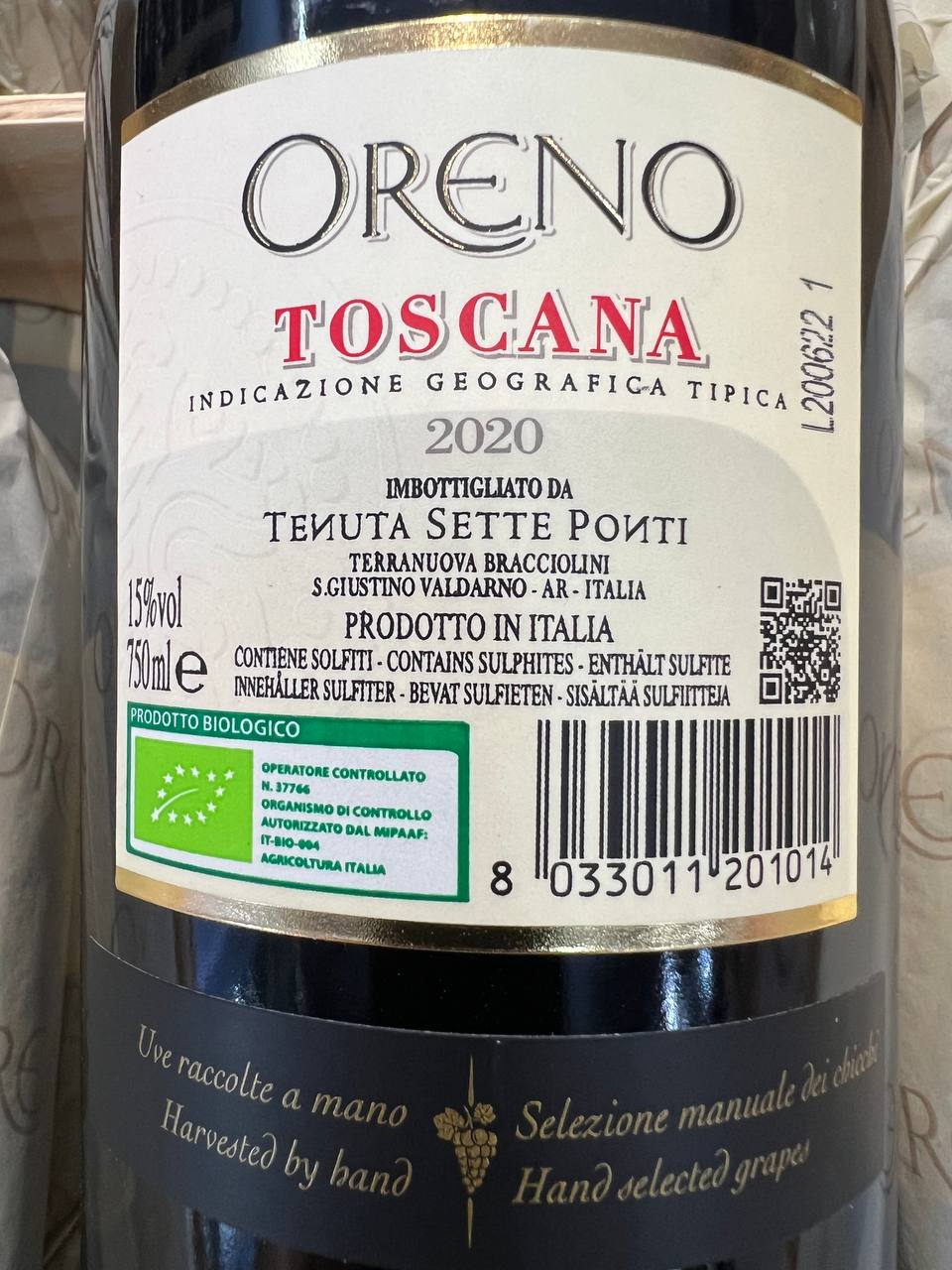 Oreno 2020 - Tenuta Sette Ponti