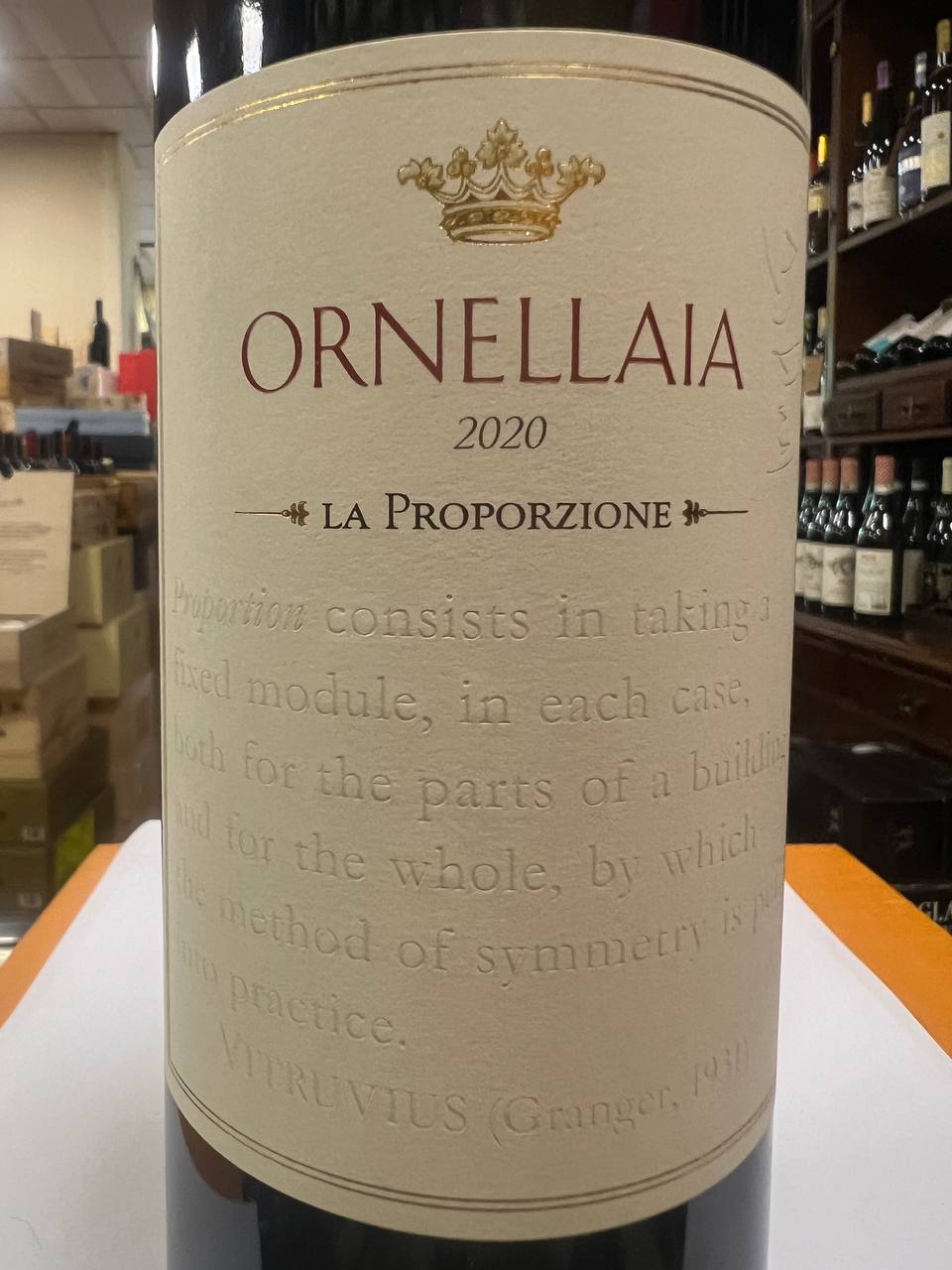 Ornellaia 2020  "La Proporzione" - Etichetta Artistica