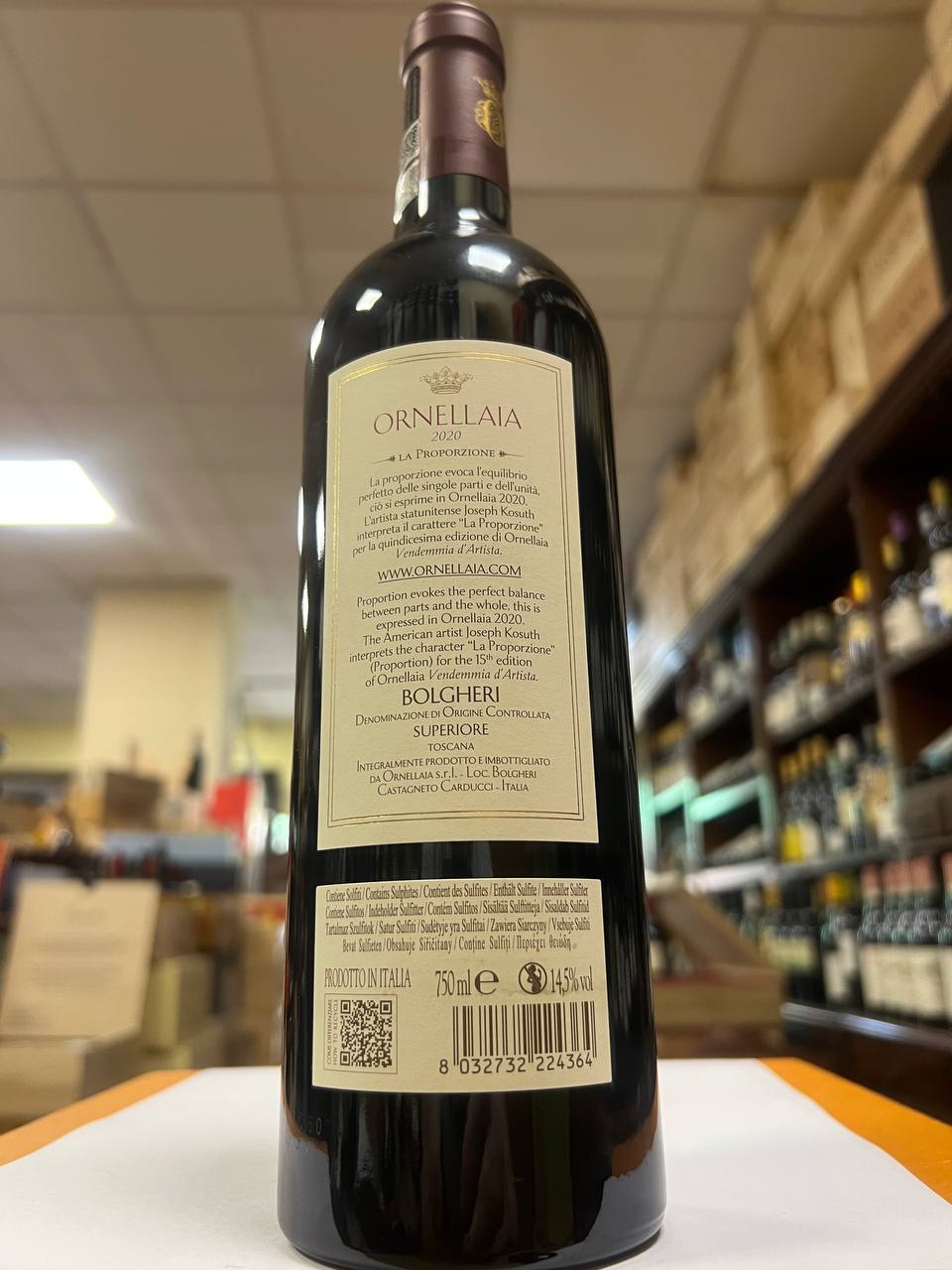 Ornellaia 2020  "La Proporzione" - Etichetta Artistica