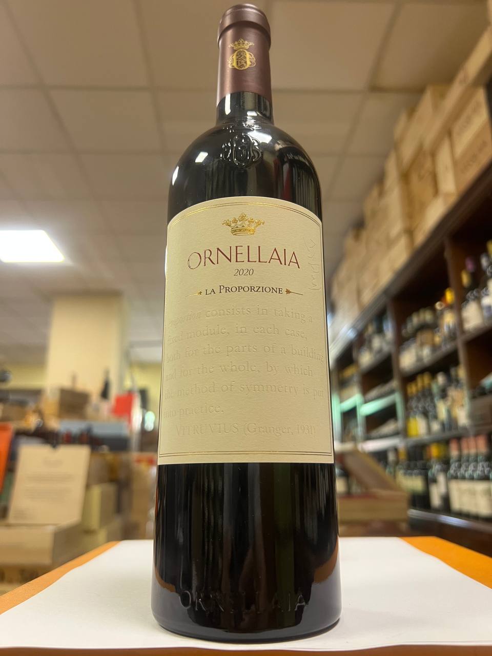 Ornellaia 2020  "La Proporzione" - Etichetta Artistica