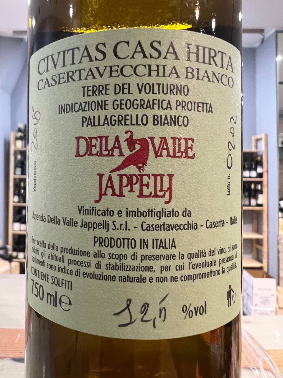 Pallagrello Bianco 2018 Della Valle Jappellj