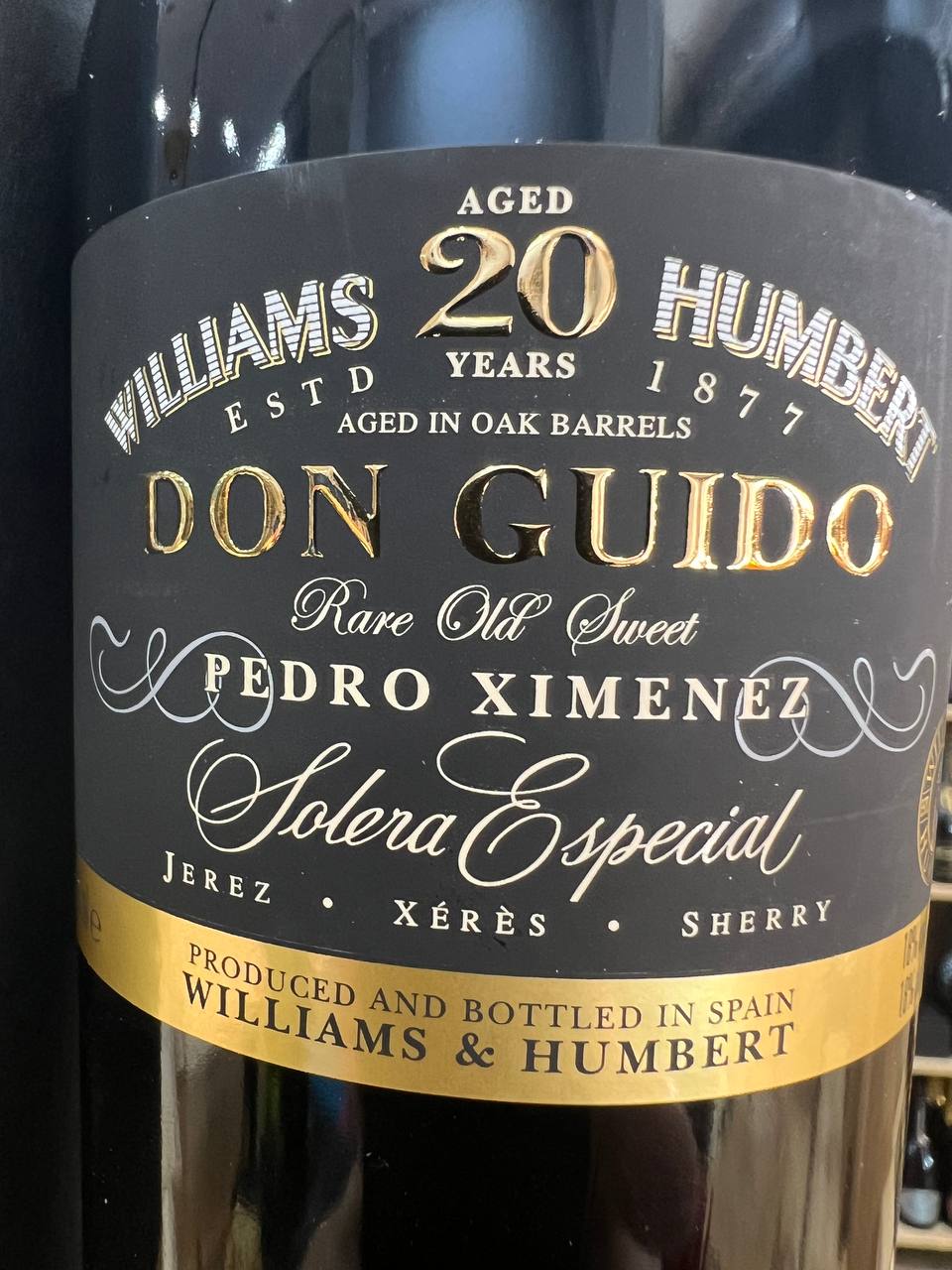 Don Guido Sherry Pedro Ximénez Solera Especial 20 Years Old