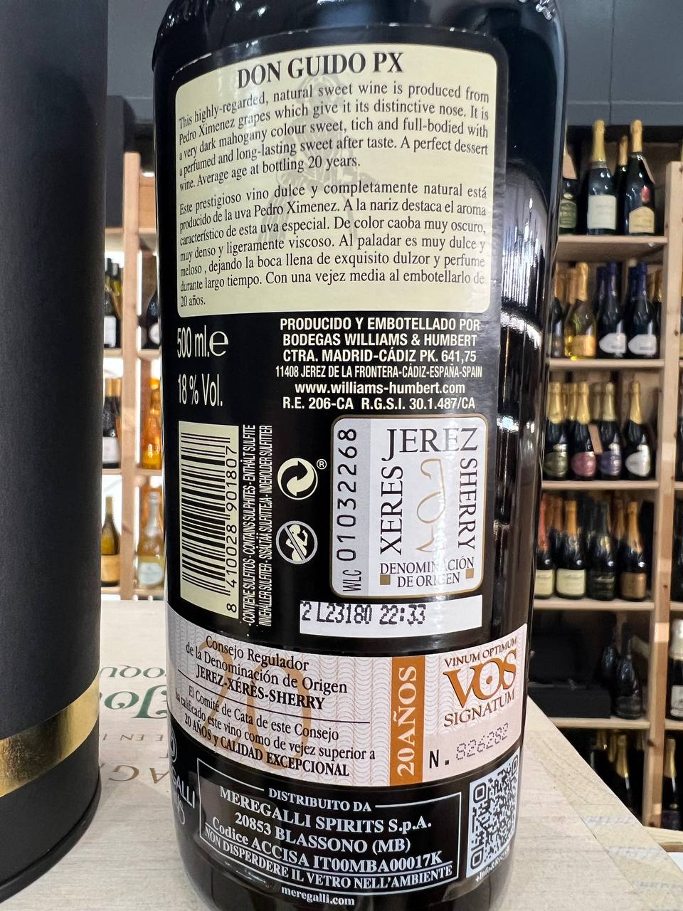 Don Guido Sherry Pedro Ximénez Solera Especial 20 Years Old