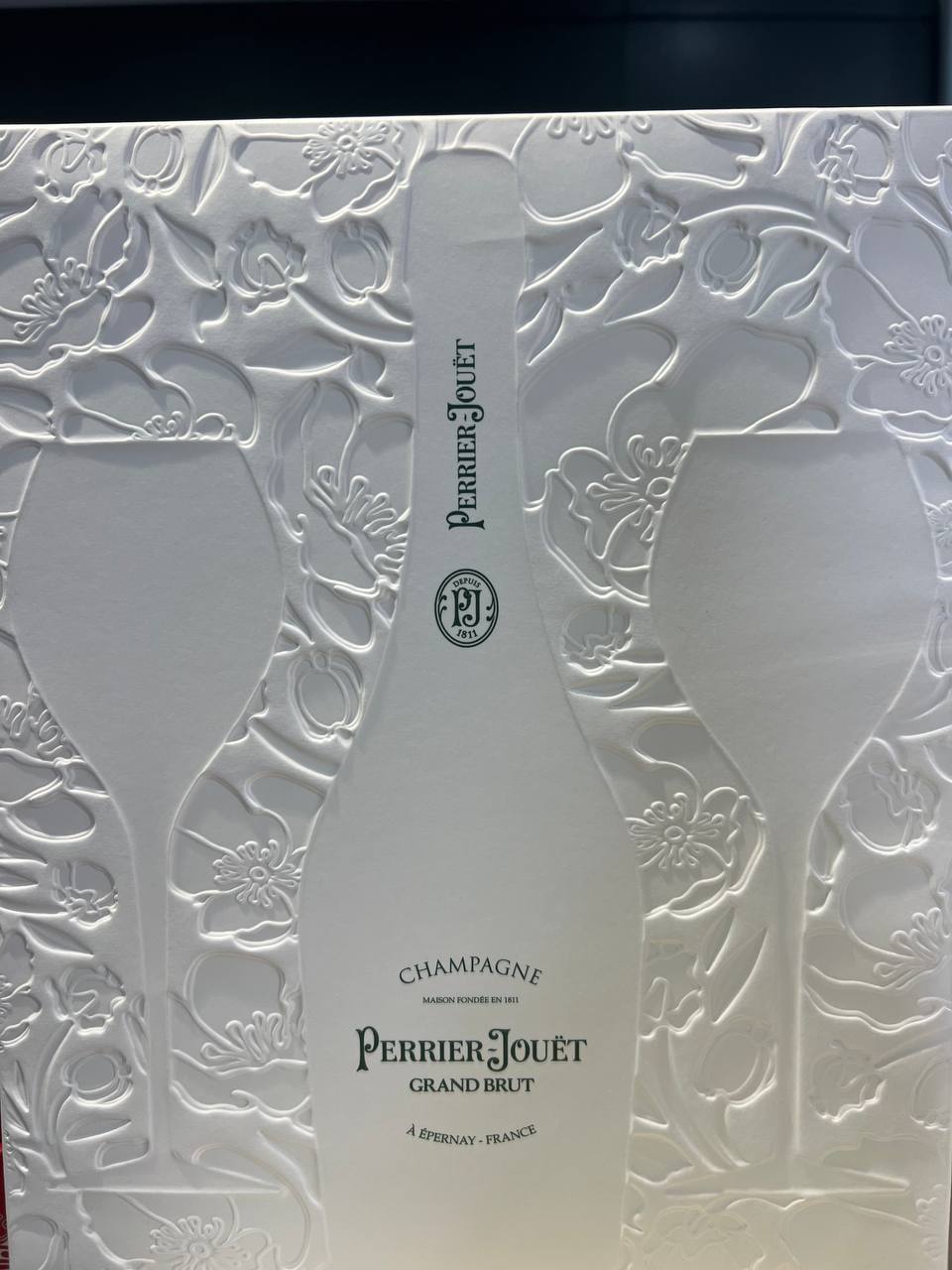Champagne Perrier Jouët Confezione Grand Brut con 2 Flute
