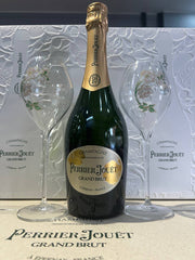 Champagne Perrier Jouët Confezione Grand Brut con 2 Flute