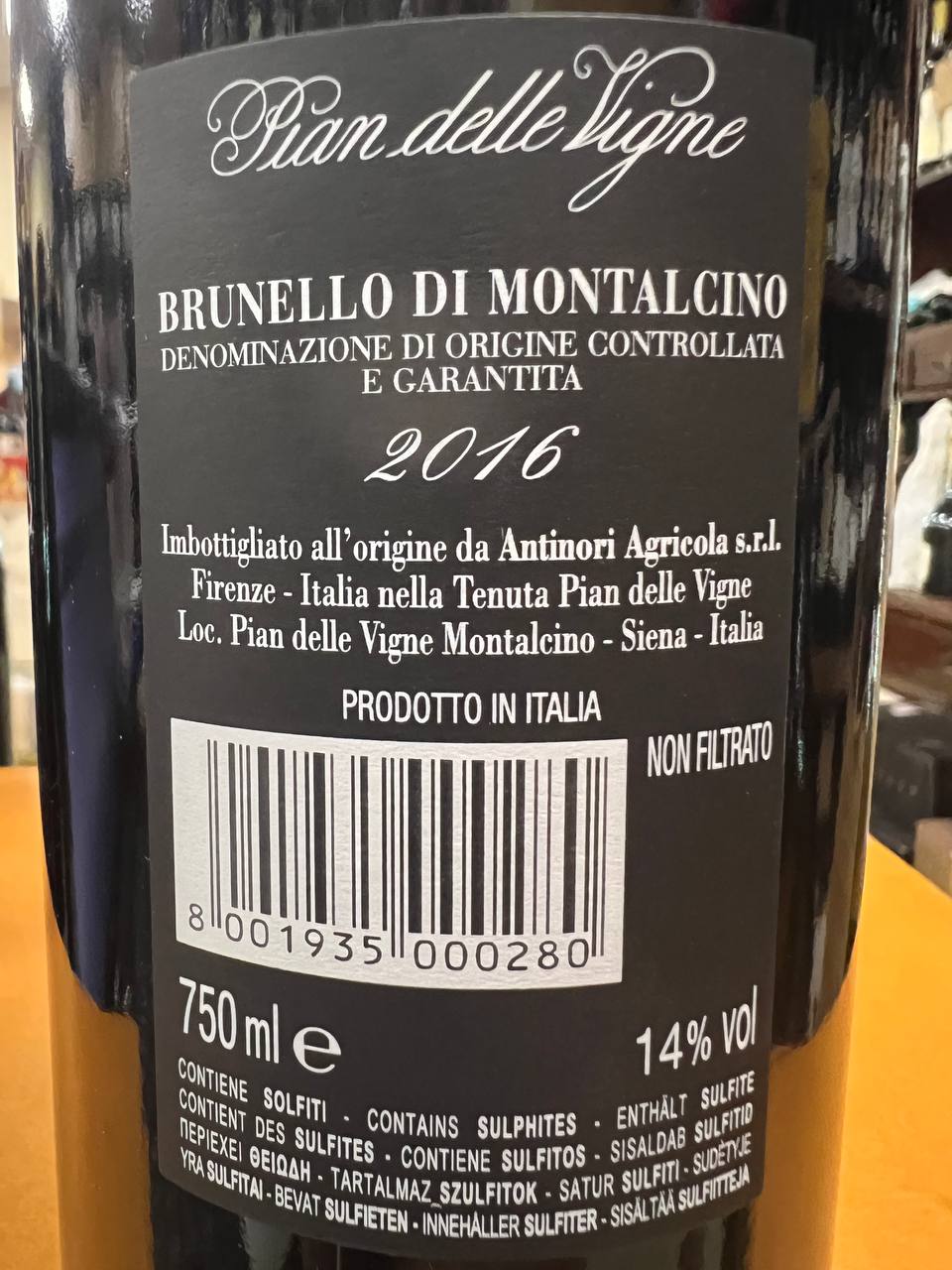 Brunello di Montalcino  Pian Delle Vigne 2016