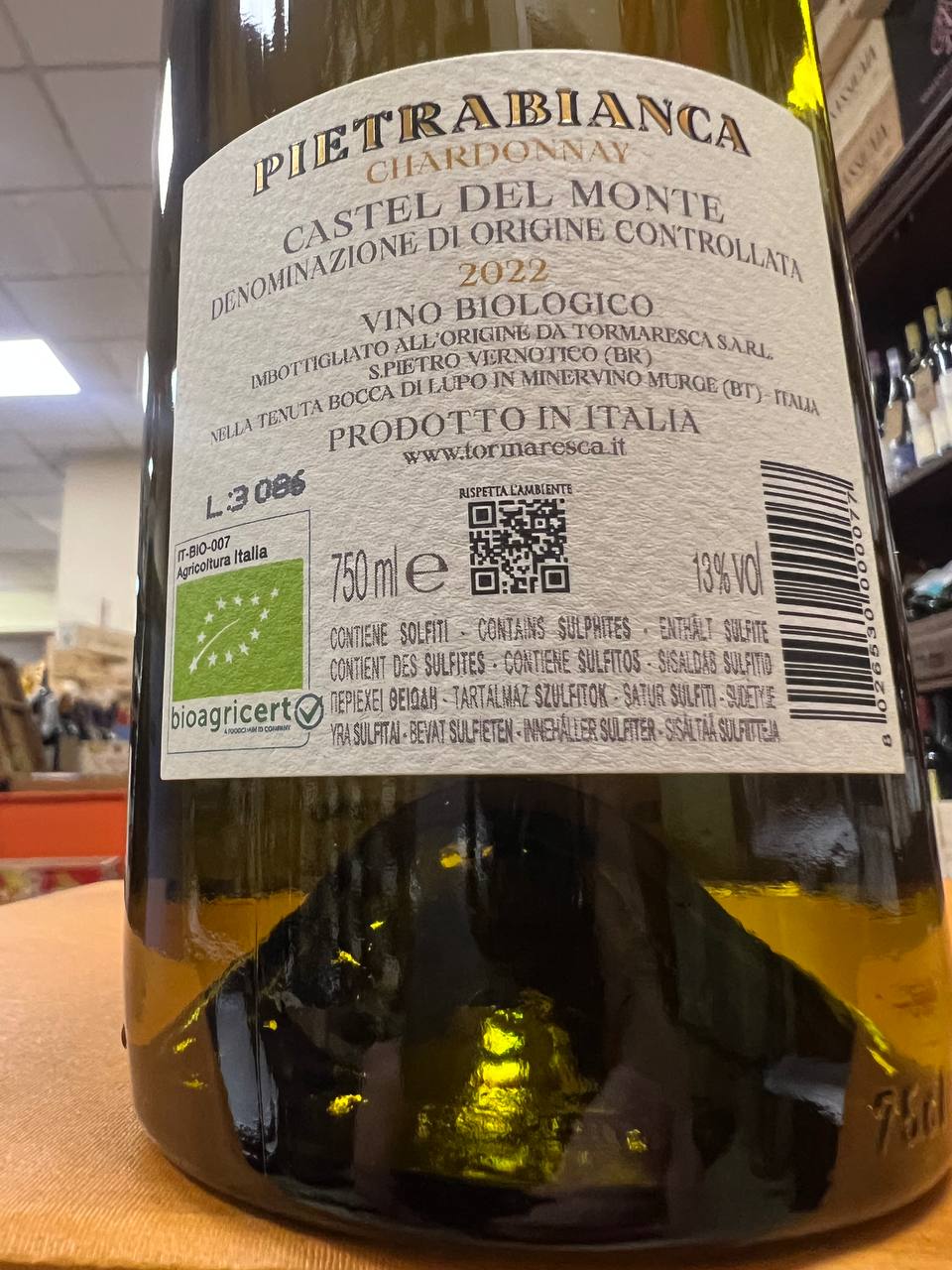 Pietrabianca Chardonnay Castel Del Monte DOC 2022