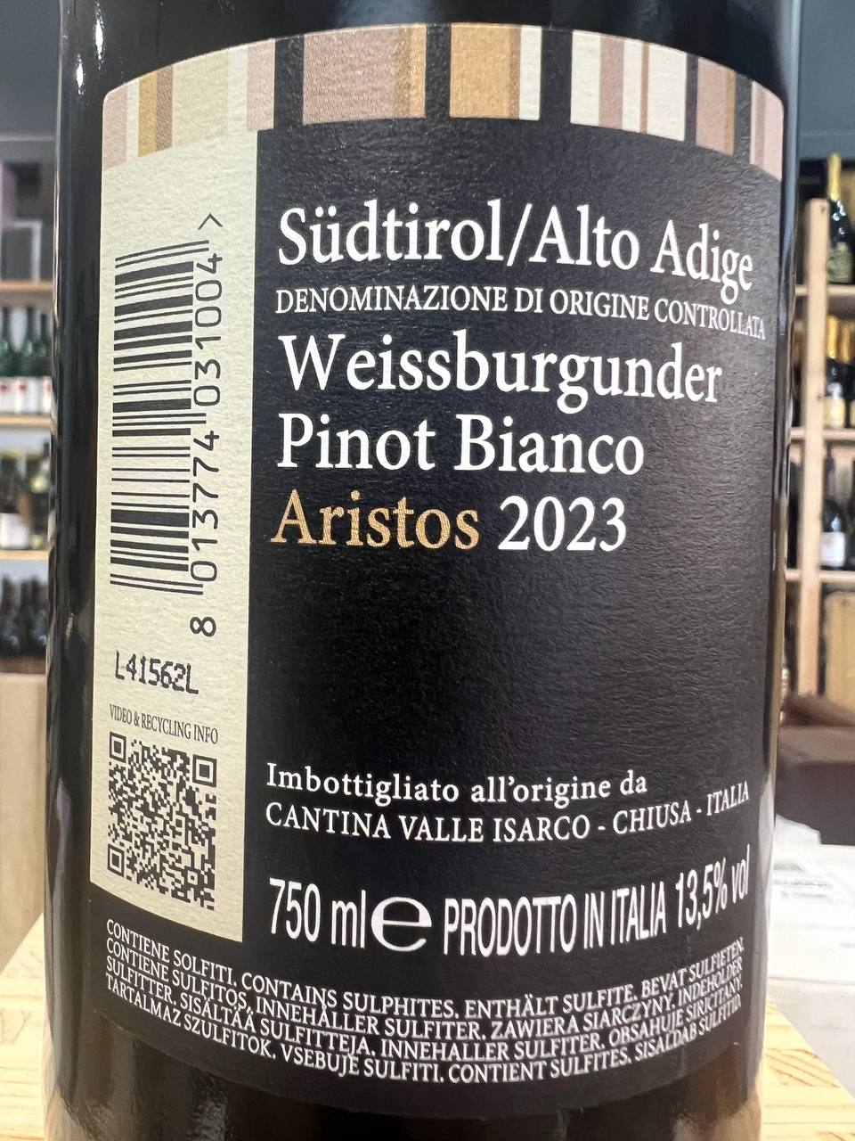 Aristos Pinot Bianco 2023 A.A. Valle Isarco DOC