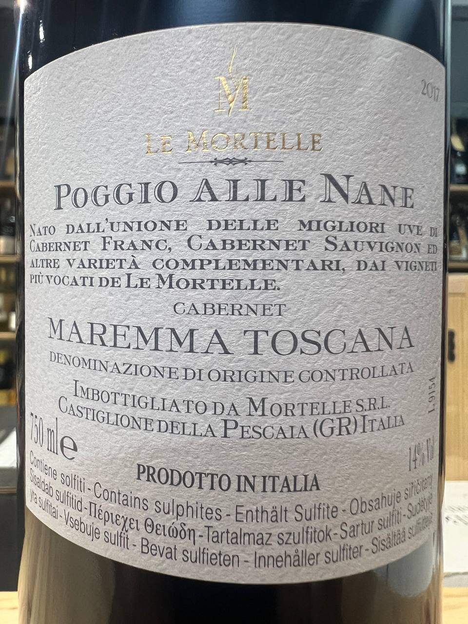 Poggio Alle Nane Le Mortelle 2017