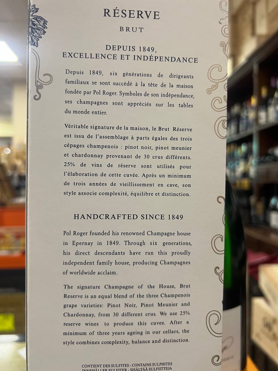 Champagne Pol Roger Brut Réserve Magnum