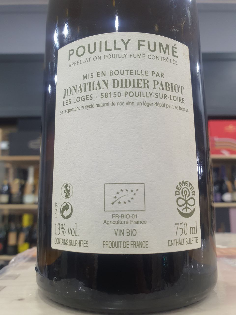 Pouilly Fumé Florilège 2018 - Jonathan Didier Pabiot
