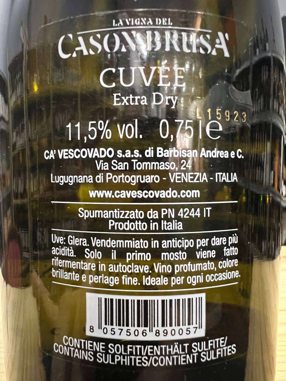 Cuvèe Cason Brusà Extra-Dry Vescovado
