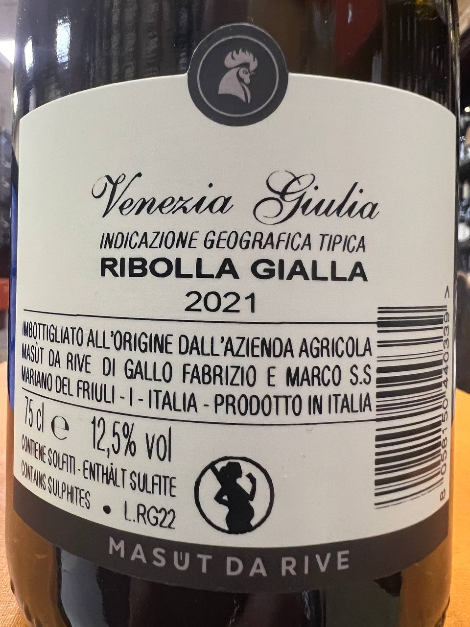 Ribolla Gialla Masut Da Rive 2021