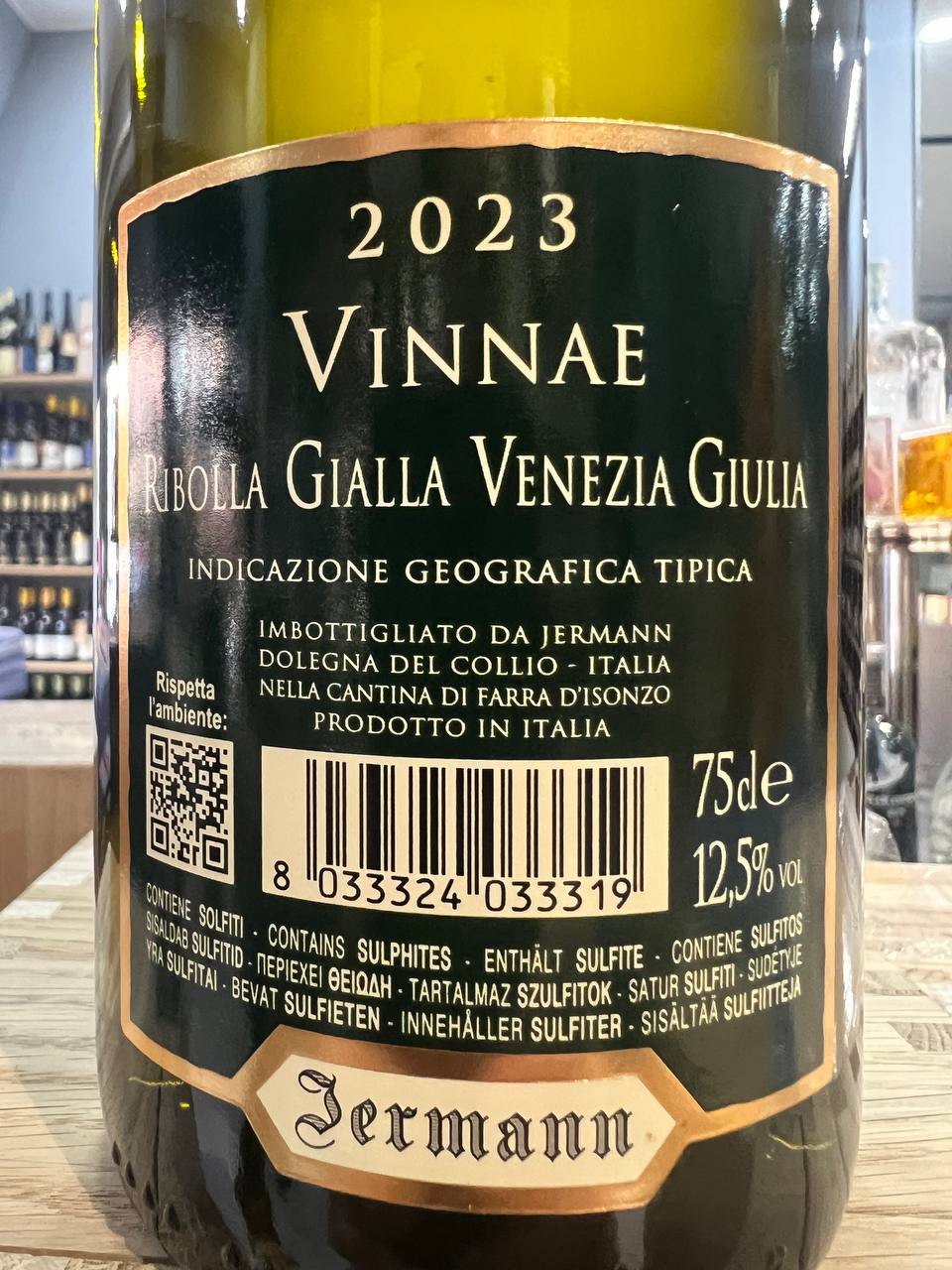 Ribolla Gialla Jermann Vinnae 2023