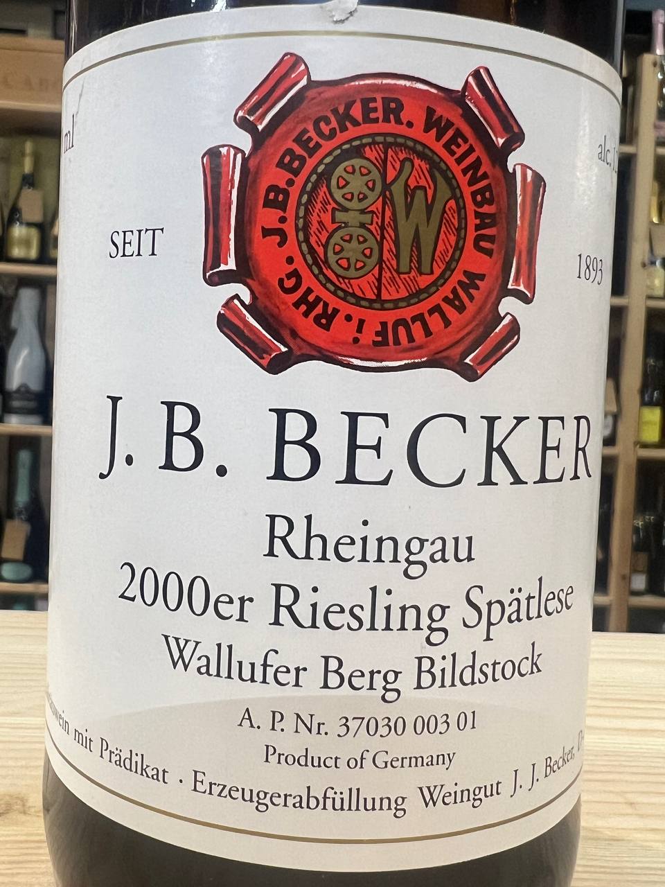 Riesling Spätlese 2000 Wallufer Berg Bildstock