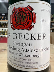 Riesling Auslese Trocken 2007 Wallufer Walkenberg - J.B. Becker