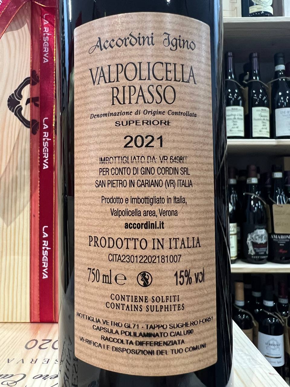 Accordini Igino Valpolicella Ripasso DOC Superiore 2021