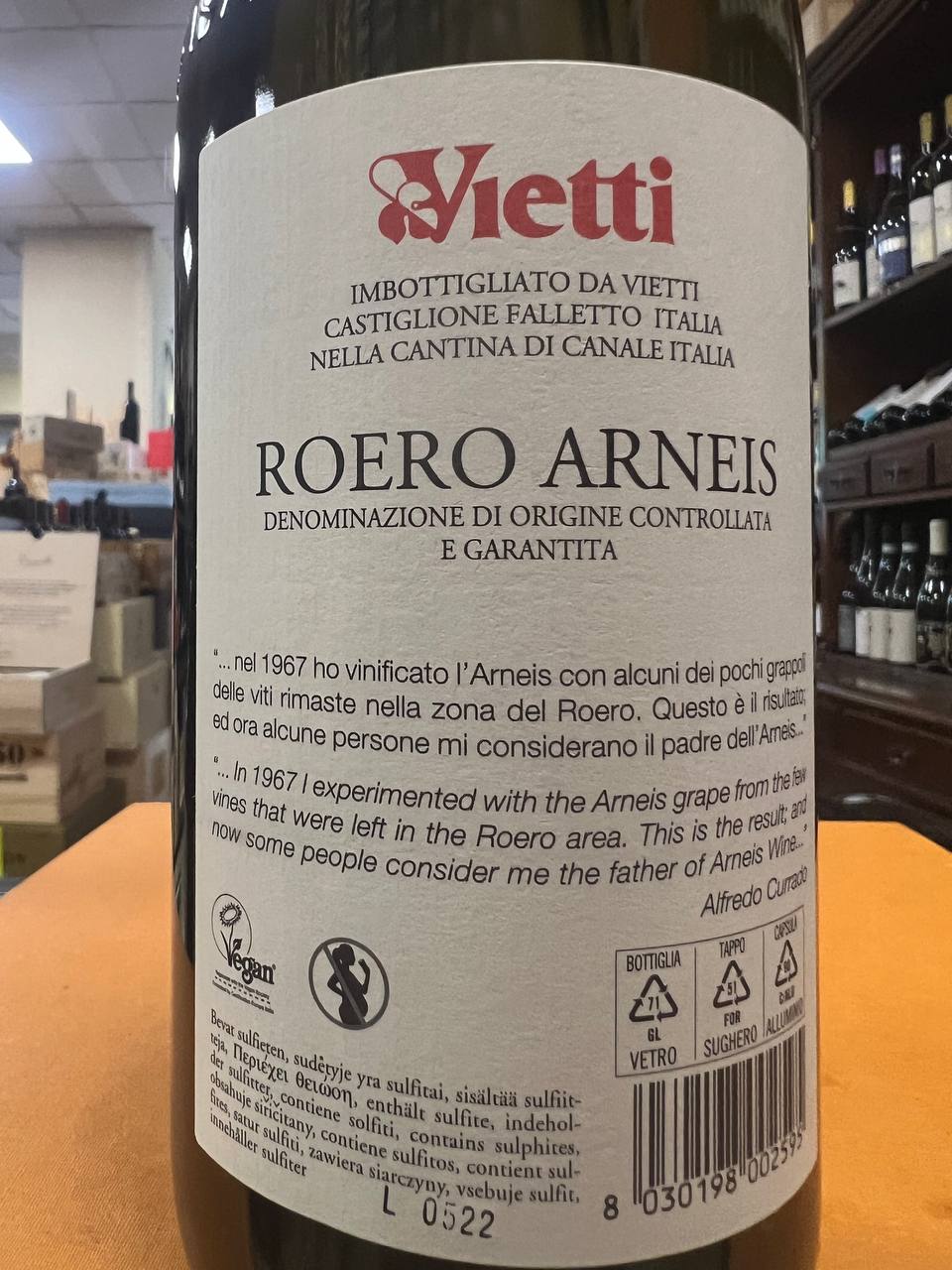 Roero Arneis 2022 DOCG - Vietti